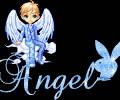 гиф картинка Angel, блестящая картинка с надписями