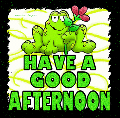 gif картинка Good Afternoon онлайн, анимированная анимационная картинка про день 