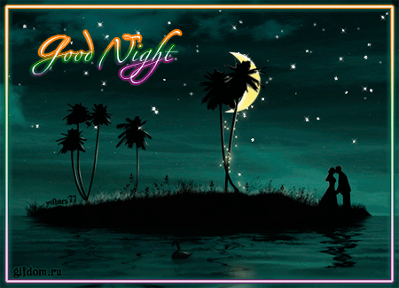 gif картинка Good Night онлайн, анимированная анимационная картинка про ночь 